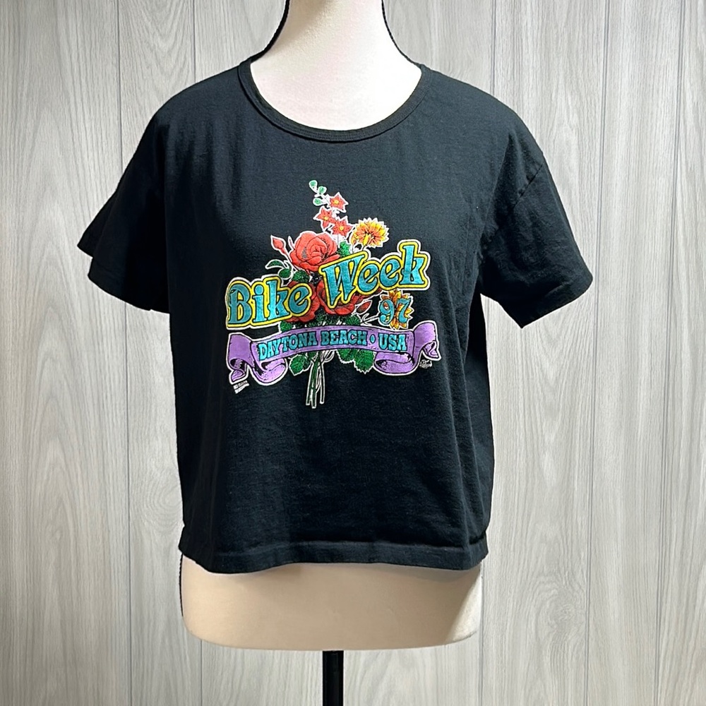 Bike Week Daytona Beach 1997 Black Short Sleeve Shirt size large
